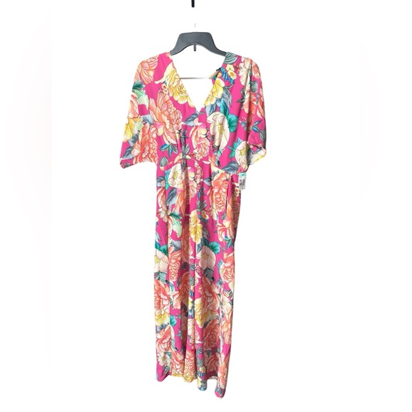FARM Rio Floral pant suit- Pink and Yellow - Picture 2 of 5